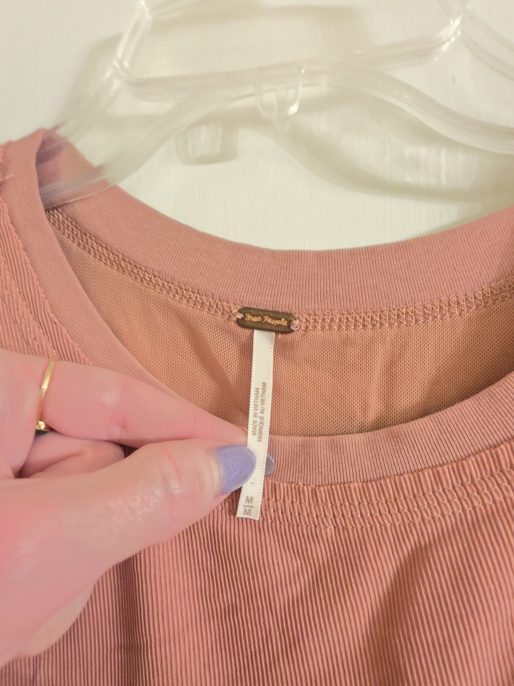 Free People Dusty Rose Lace-Trim Mini Dress - Picture 5 of 9